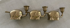 Elefanten Kerzenständer, Messing, Vintage