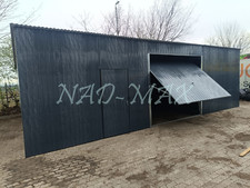 Blechgarage  9x5x 2,14m Halle Lagerhaus Werkstatt Schwingtor Lieferung&Aufbau