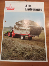 Prospekt Deutz Fahr Ladewagen  Broschüre  Traktor Schlepper E