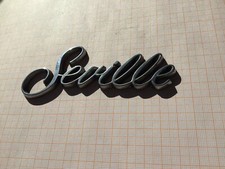 Cadillac Seville Chrom Schriftzug Kofferraum Emblem Schrift Trunk Script Sign