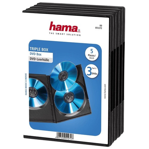 Hama dvd hülle triple - dvd-hülle,