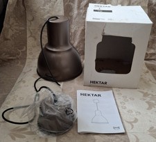 Hektar braune Ikea Deckenlampe, Beschreibung lesen
