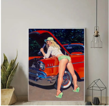 LEINWAND BILD ABSTRAKT Sexy Damen Nakt Body Poster Erotik Rahmenlos Werkstatt