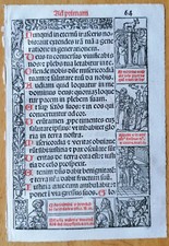 Original Stundenbuch Blatt Horae Holzschnitte Venedig Giunta (64) - 1523