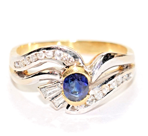 Ring gold saphir diam - gold,
