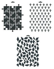 Schablone A4 Hintergrund Strukturen, zum Auftragen von Farbe Heike Schäfer