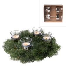 4-tlg. Set Adventskranzhalter