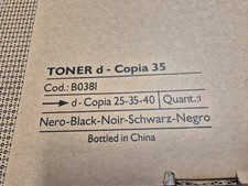 Original Olivetti Toner  d -copia 35 , B0381 Black Schwarz In OVP