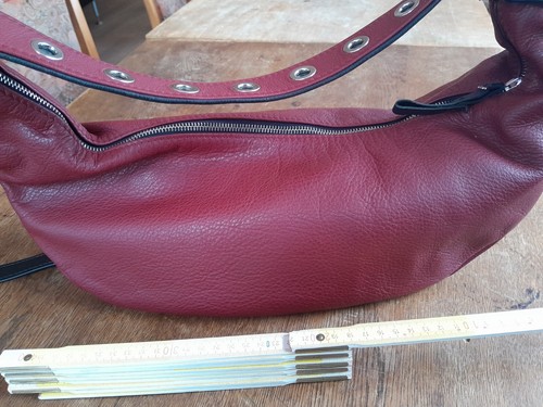 Ackermann leder schultertasche - leder,