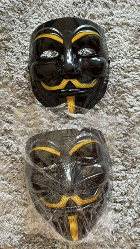 Maske for vendetta - maske, schwarz