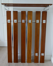 50er 60er 70er Mid Century Garderobe Wandgarderobe Hutablage Teak Danish Modern