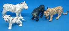 Schleich 14360 14383 14384 70428 weißer Tiger Leopard schwarzer Jaguar 4-teilig