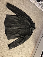 Mango Leather Overjacket Gr. L