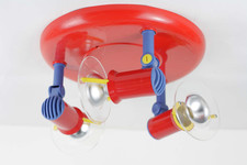 vintage Deckenleuchte Kinderzimmer Deckenlampe Strahler Design bunt 90er Memphis