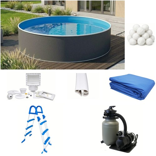 Stahlwandpool set 1 - x, 1,20