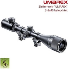 Zielfernrohr UMAREX 3-9x40 beleuchtet 25,4mm inkl Montageringe; Air Rifle Scope 