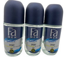 (86,33€/L) Fa Men Sport Deo Roll-On Citrus Green Scent DRY 3x50ml