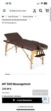 Mobile Massageliege Massagetisch Massagebank 2 Zonen klappbar Tasche Holz