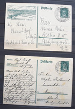 DEUTSCHES REICH - ZWEI POSTKARTEN - GESTEMPELT