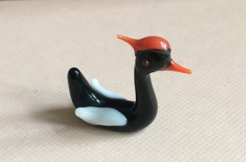 Schwarzer schwan glasfigur - schwarzer,