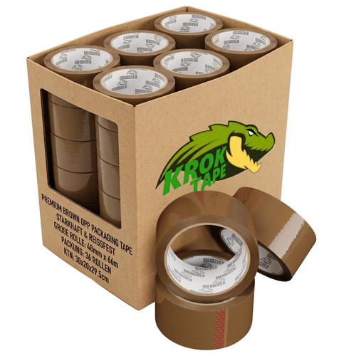 Paketklebeband braun rollen - braun, 36