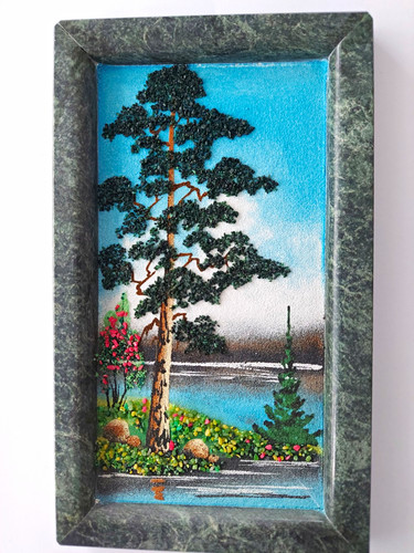 Wandbild aus naturstein - wandbild,