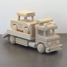 Autotransporter LKW Auto Transporter Oldtimer Fahrzeug PKW Kleinwagen Holz