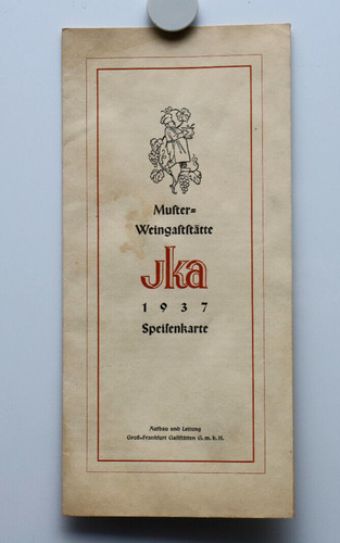 Orig alte speisekarte jka - speisekarte,