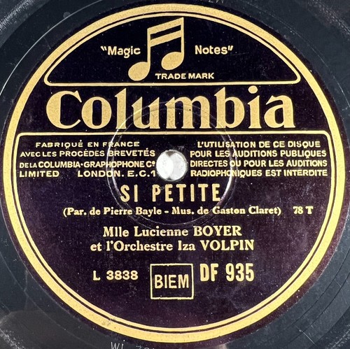Lucienne boyer petite - lucienne, /