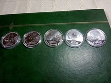 5 X 1 OZ - PIRATES OF THE CARIBBEAN Fluch der Karibik - NIUE 2021 - 2022