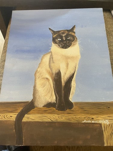 ölgemälde siamkatze - Ölgemälde,