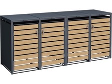 SCHARTEC Mülltonnenbox 4er
