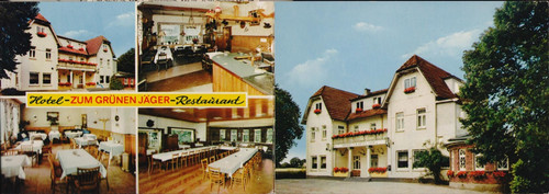 Reklameklappkarte vom hotel - reklameklappkarte,