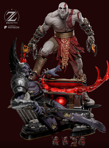 Figura resina kratos unpainted - resina,