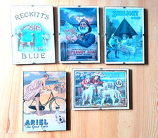 5 x BIlderrahmen alte Werbung