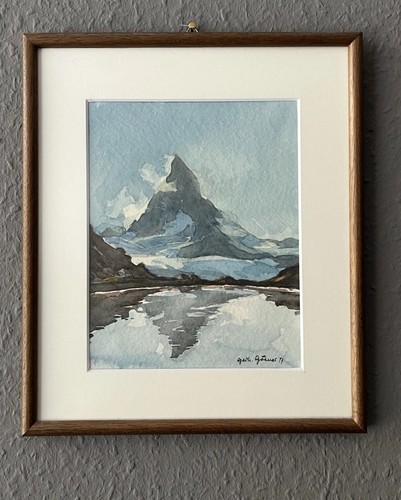 Orig aquarell matterhorn - orig.-aquarell,