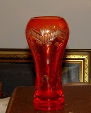19cm Vase rot alt antik