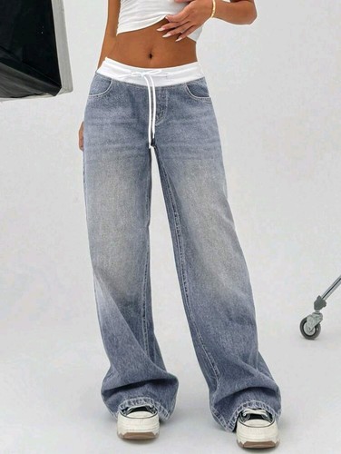 Retro hose denim - denim, lässig