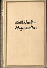 Segen der Erde  - Roman  von Knut Hamsun - 1930