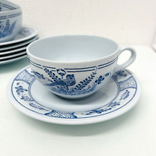 Rörstrand Sweden Blue Bird  Fägel Blä Teetasse mit Untertasse mehr da