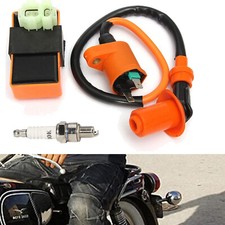 3TLG FÜR-4 TAKT 4T ROLLER 50 GY6 MOTOREN* RACING CDI (OFFEN) ZÜNDSPULE ZÜNDKERZE