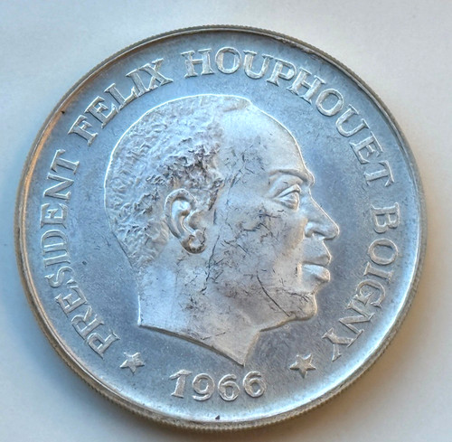 Francs 1966 elfenbeinküste - francs,