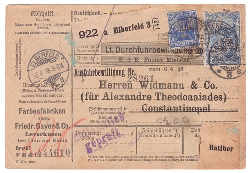 Paketkarte mif germania - mif,