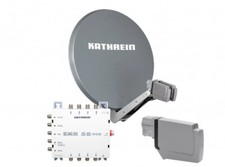 Kathrein Komplettset CAS 80gr Sat-Antennen grau für 8 Teilnehmer