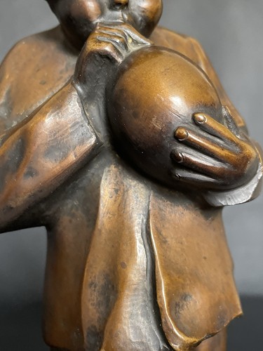 Bronze skulptur junge knabe - bronze,