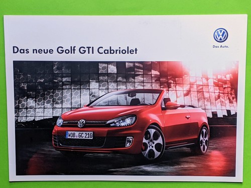 Golf gti cabriolet brochure - vw,