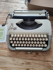 Princess 100 | Schreibmaschine mit Koffer | Retro | Vintage | Lederkoffer | 50er