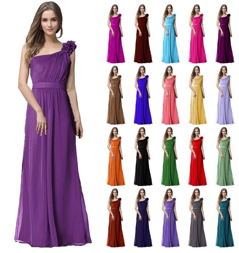 Einschulteriges chiffon abend - einschulteriges,