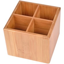 GRÄWE Aufbewahrungsbox Bambus Box Regalbox Besteckbox Allzweckbox Dekobox eckig