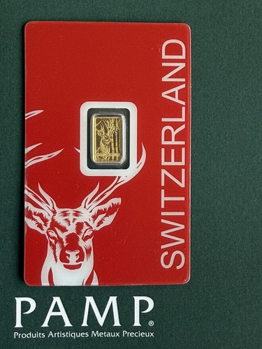 Pamp suisse goldbarren - 1, gr.